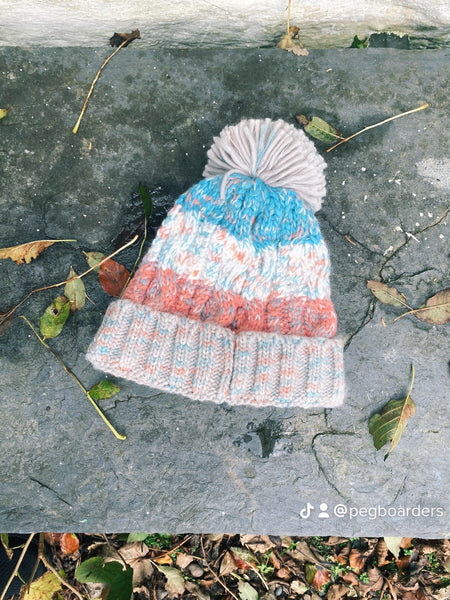 Wild Isle Bobble Hat - Milkshake