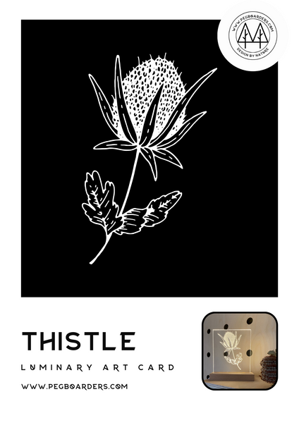 The Thistle Luminary Art Card