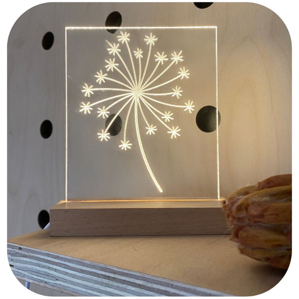 The Seed Head No.3 Luminary Art Card with LED Light Set