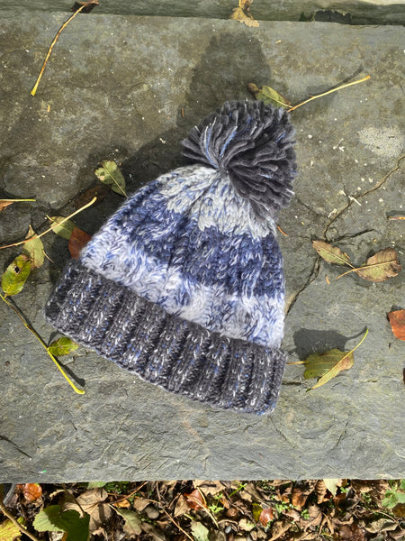 Wild Isle Bobble Hat - Artic Blue