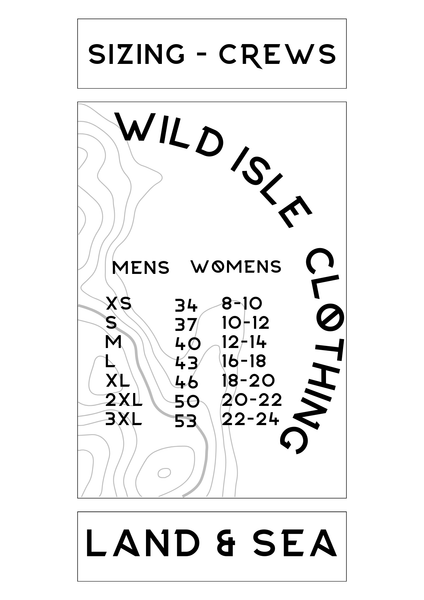 Wild Isle Coastal Crew Sweatshirt - Maroon