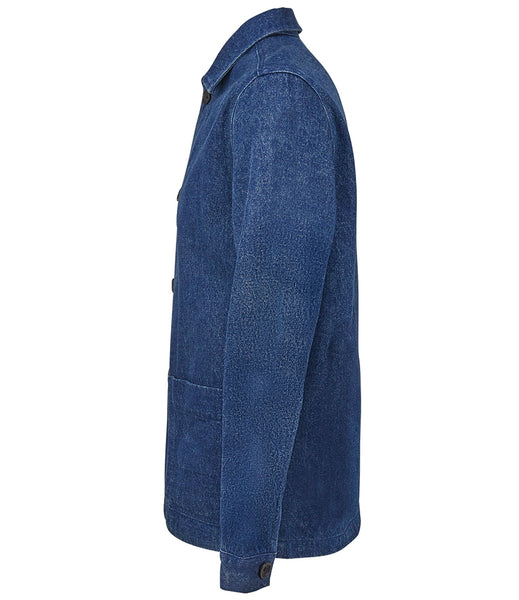 WILD ISLE CROFTERS UTILITY JACKET - DENIM BLUE