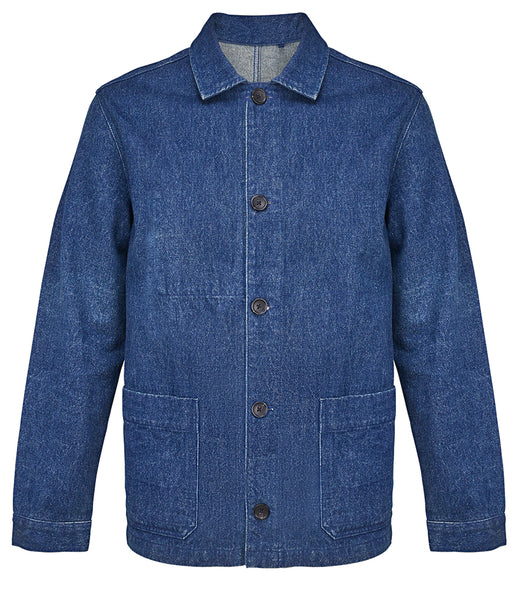 WILD ISLE CROFTERS UTILITY JACKET - DENIM BLUE