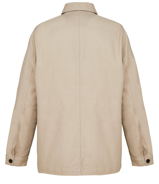 WILD ISLE CROFTERS UTILITY JACKET - STONE