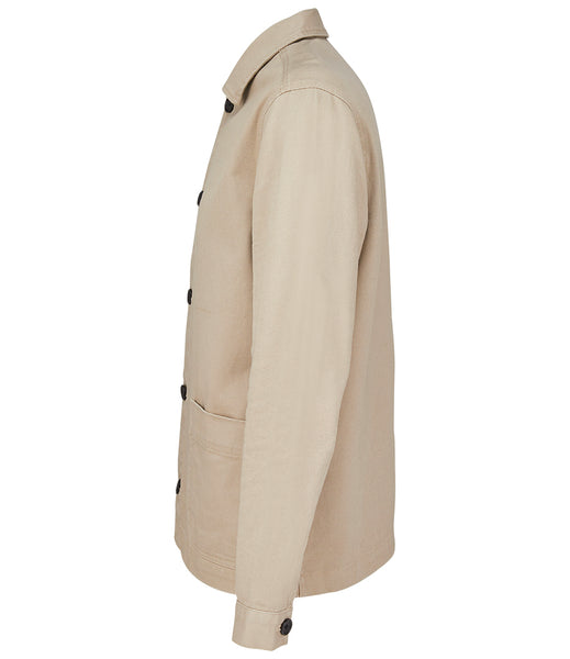WILD ISLE CROFTERS UTILITY JACKET - STONE