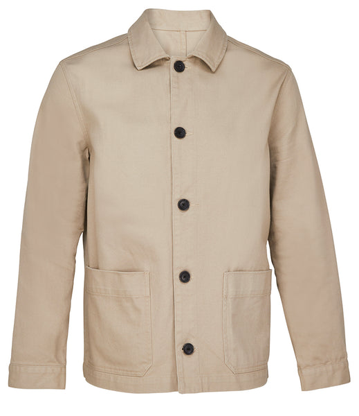 WILD ISLE CROFTERS UTILITY JACKET - STONE