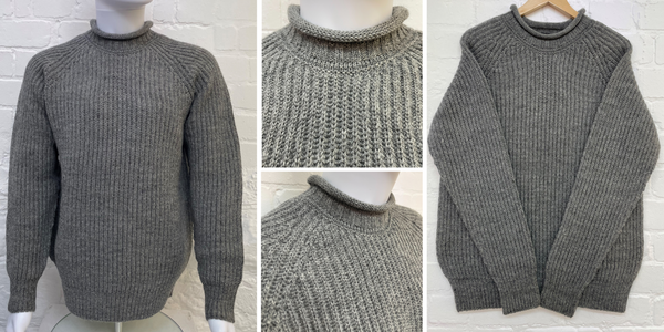 Harbour & Hearth Roll Edge Fishermans Knitted Sweater
