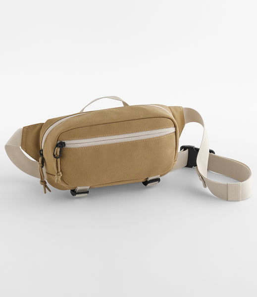 The ramble belt bag in desert sand colour on a white background 