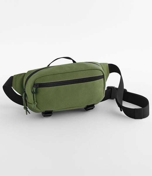 Ramble Belt bag in moss green shown on a white background 