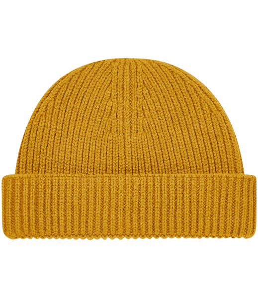 Mustard fishermans beanie 