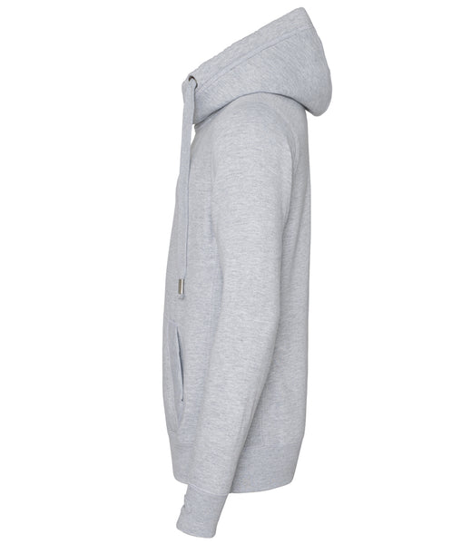 The side view of the wild isle hood in light grey 