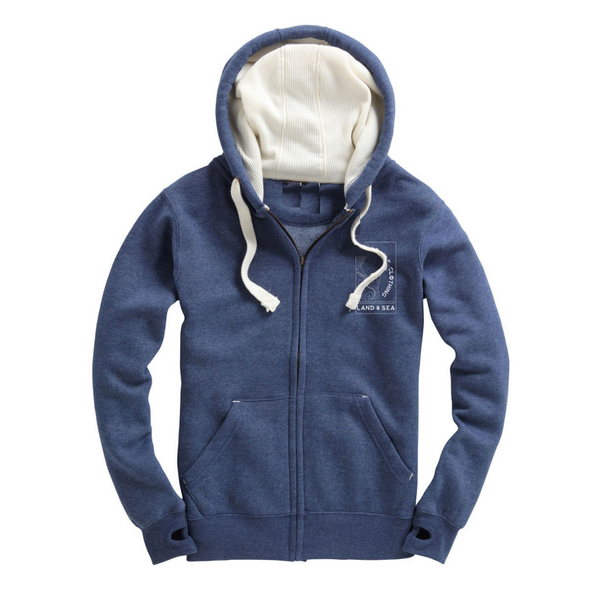 Wild Isle Trail Zip Hood - Stone Blue