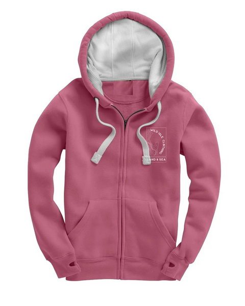 Wild Isle Trail Zip Hood - Sunset Pink