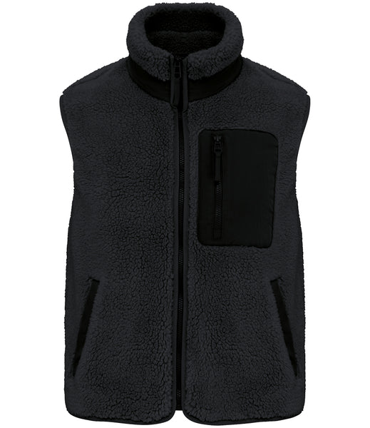 The Isle Fleece Gilet - Coal