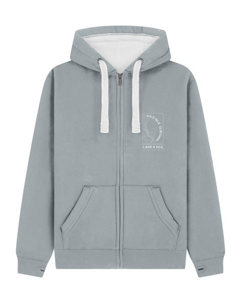 Wild Isle Trail Zip Hood - Grey Mist