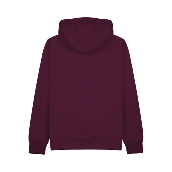 Wild Isle Trail Zip Hoodie back view on a white background.