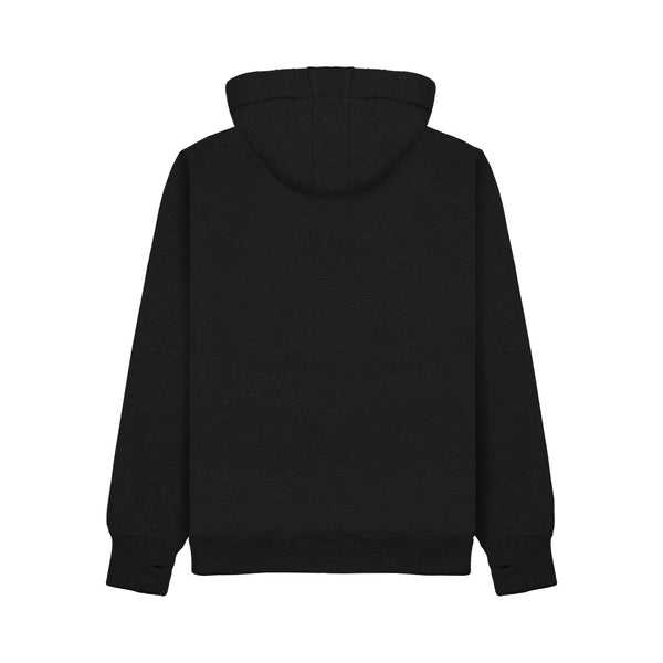 Wild Isle Clothing Trail Zip Up Hoodie shown from the back on a white background
