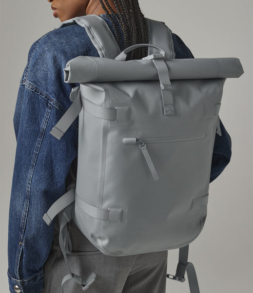 Wild Isle Roll-Top Waterproof Daypack - Blue/Grey