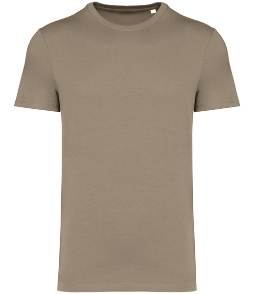 Wild Isle Sand colour t-shirt on a white background 