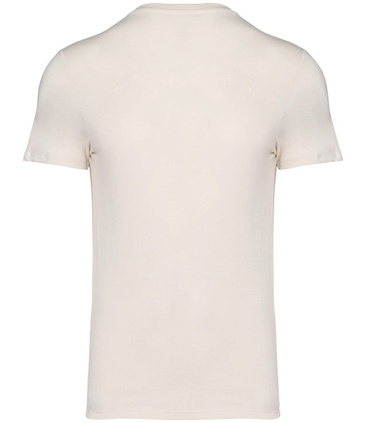 Wild Isle Natural Colour Organic T-shirt back view on a white background 
