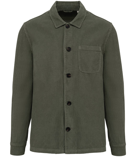Wild Isle Forester Cord Overshirt - Khaki
