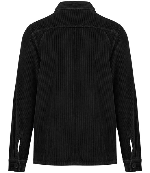Wild Isle Forester Cord Overshirt - Black