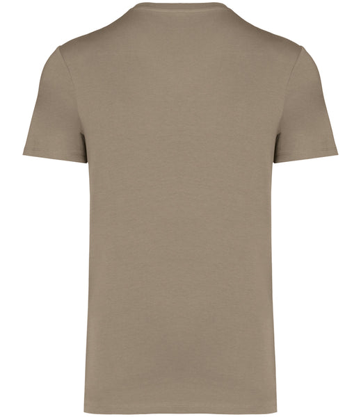 Wild Isle Sand colour t-shirt, back view, on a white background
