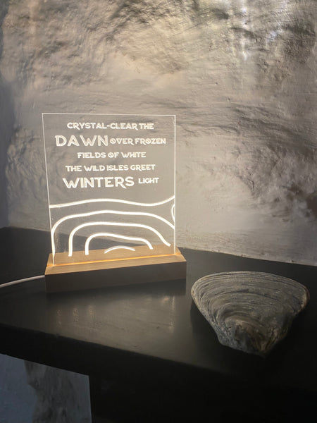 The Winters Light Luminary Art Card