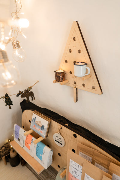 The Mini Scandi Tree Peg Board