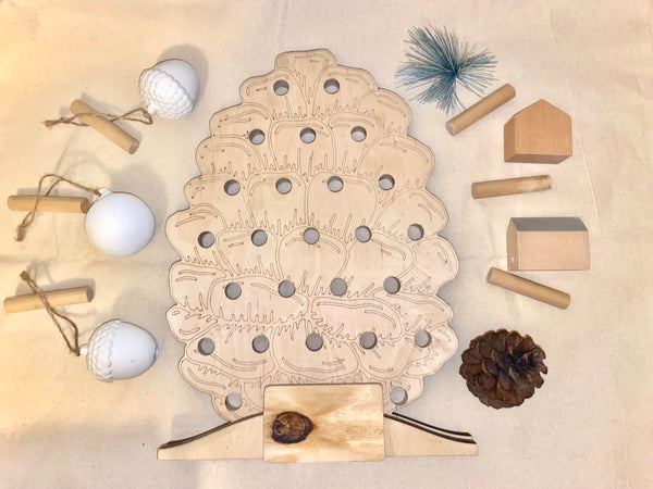 Pine Cone Table Peg Board