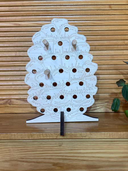 Pine Cone Table Peg Board
