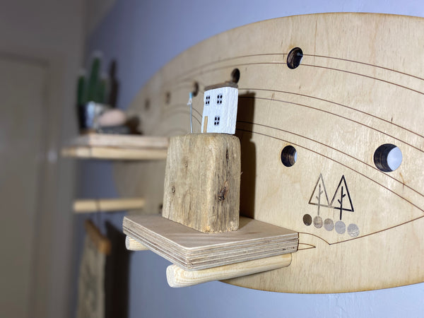 The Surf Peg Board with Wave Design