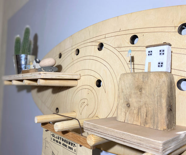 The Surf Peg Board with Wave Design