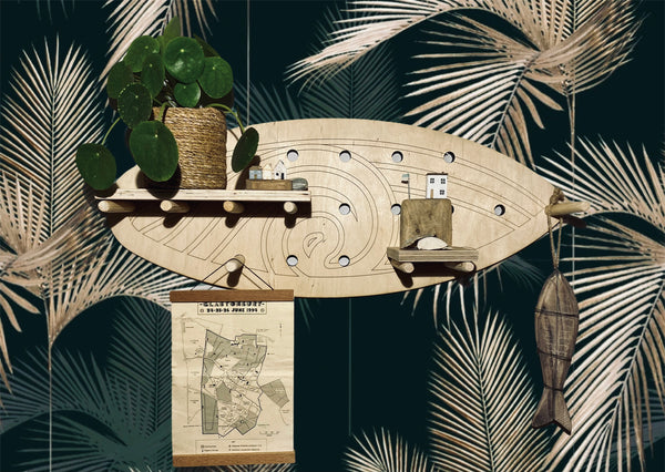 The Surf Peg Board with Wave Design